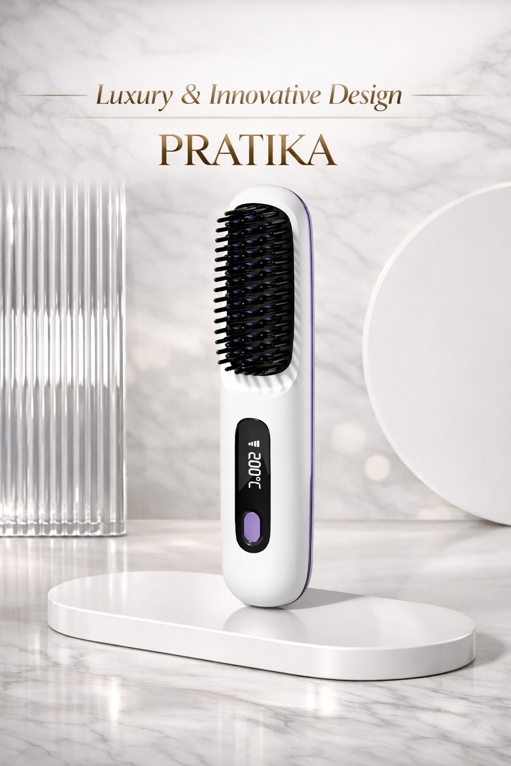 PRATIKA™ Cordless Hair Straightening Brush
