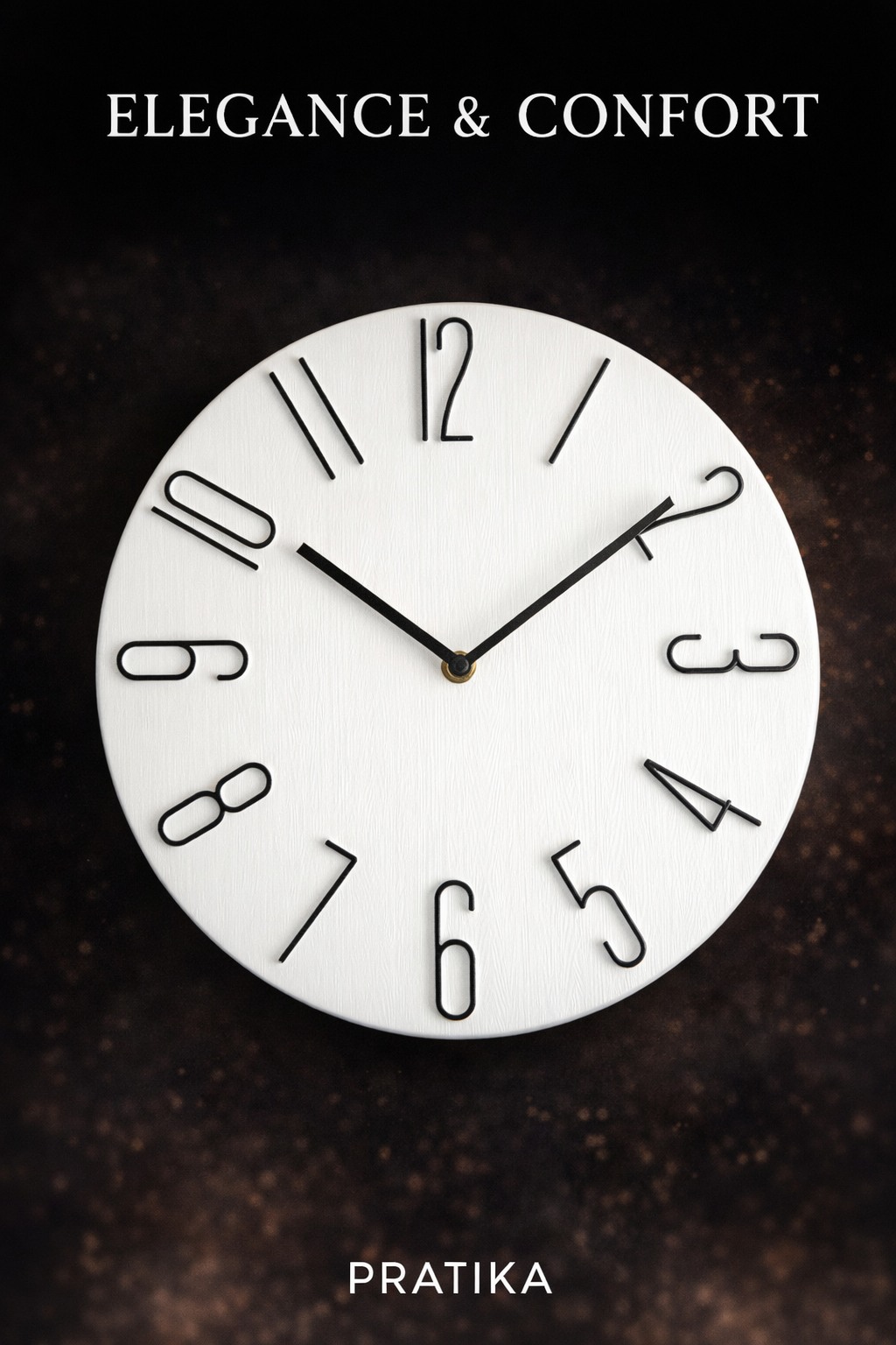 PRATIKA™ Stumme Wanduhr