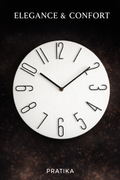PRATIKA™ Stumme Wanduhr