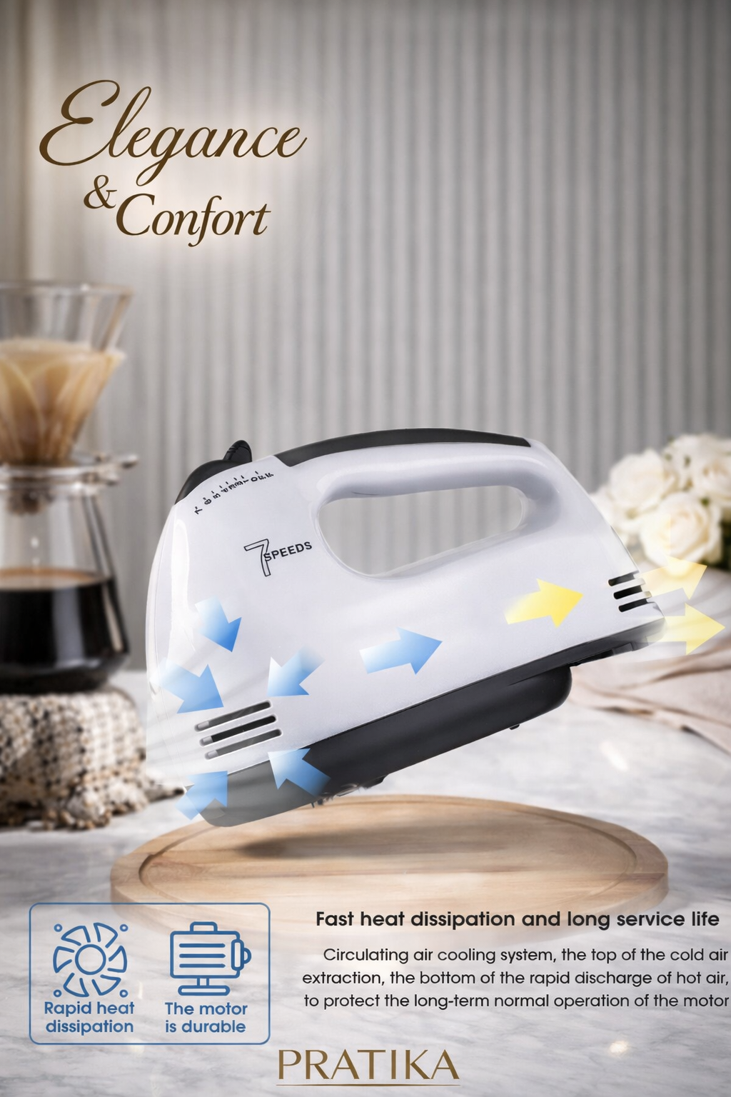 PRATIKA™ Haushalts-Automatikmixer