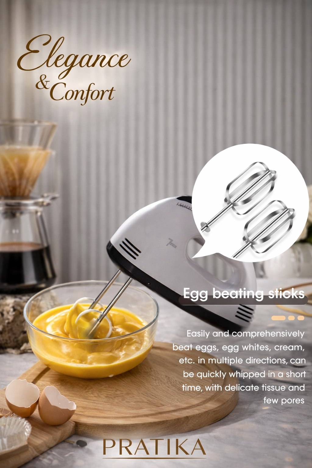 PRATIKA™ Haushalts-Automatikmixer