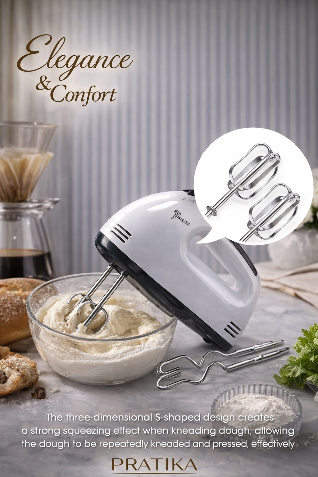 PRATIKA™ Haushalts-Automatikmixer