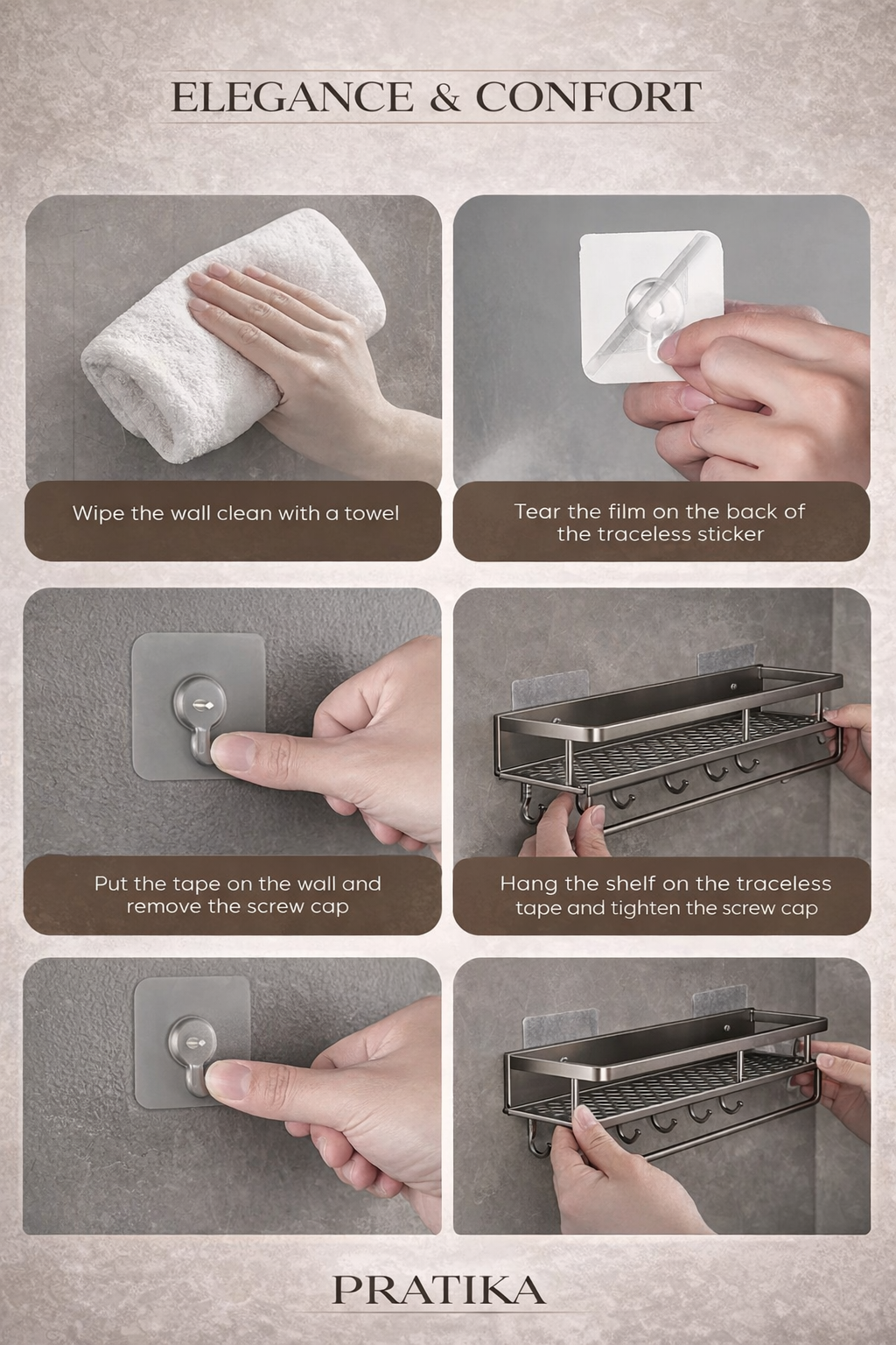 Pratika™ Shower Shelf