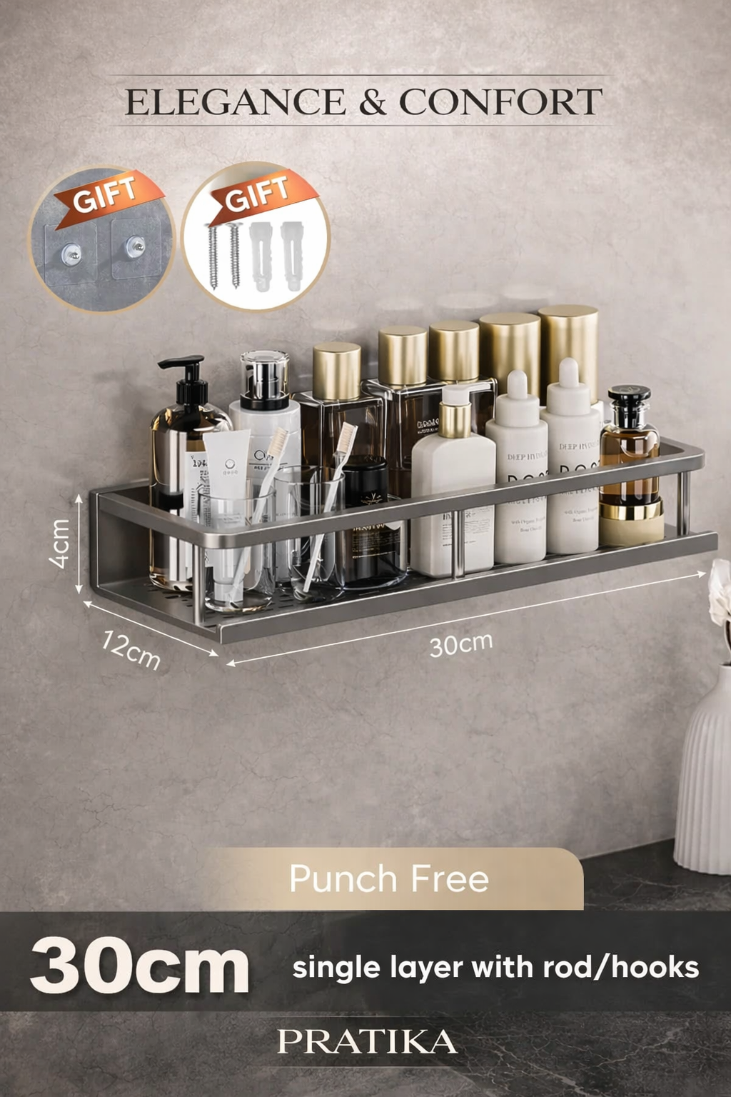 Pratika™ Shower Shelf