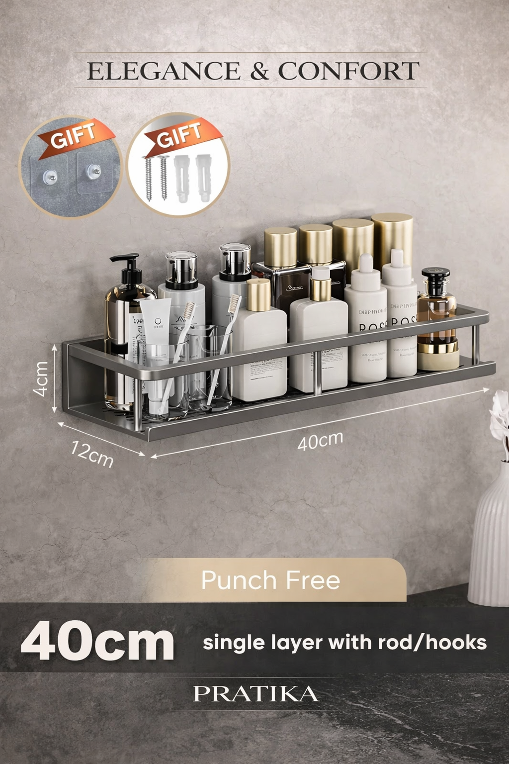 Pratika™ Shower Shelf