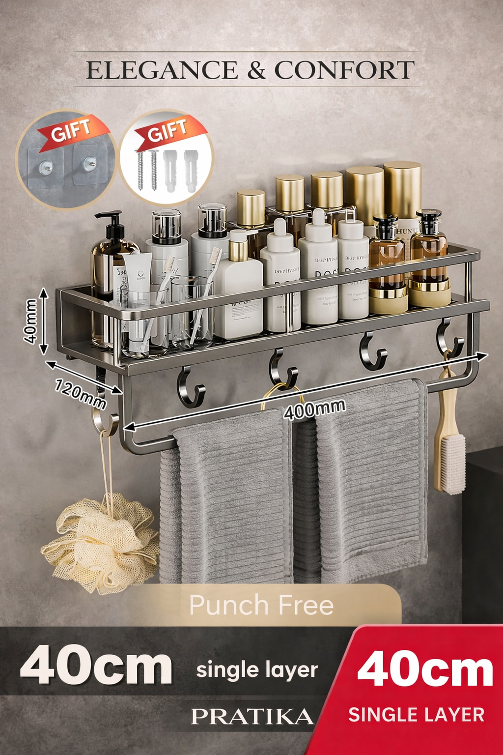 Pratika™ Shower Shelf