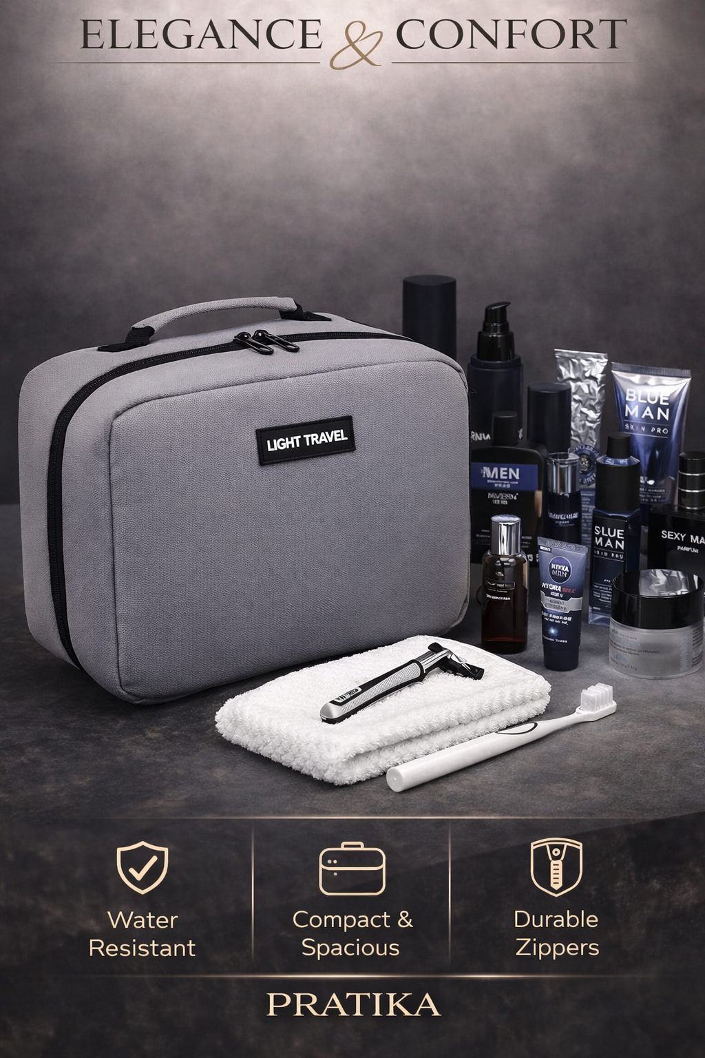 PRATIKA™ HangWash —  Toiletry Bag