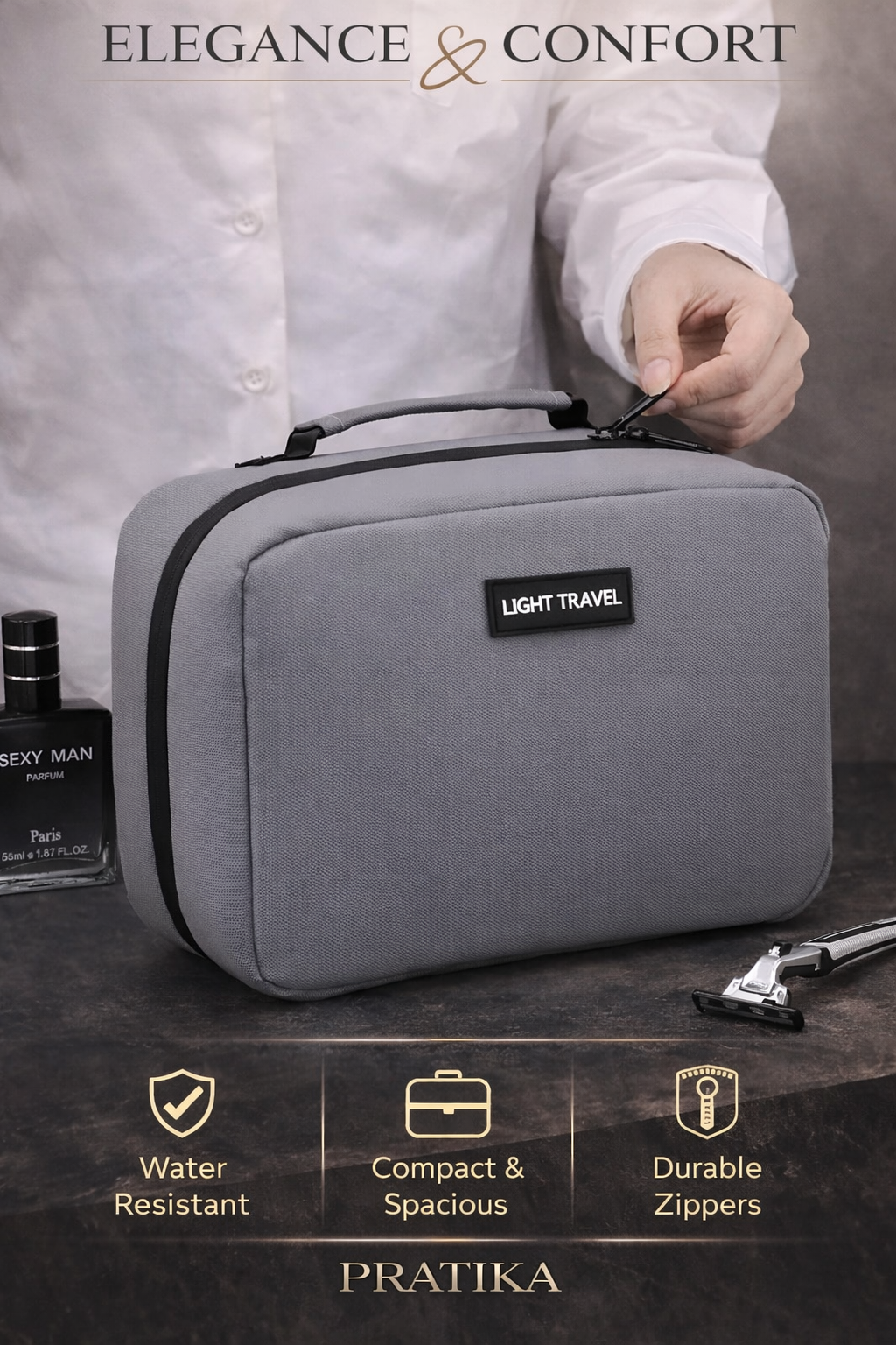 PRATIKA™ HangWash —  Toiletry Bag