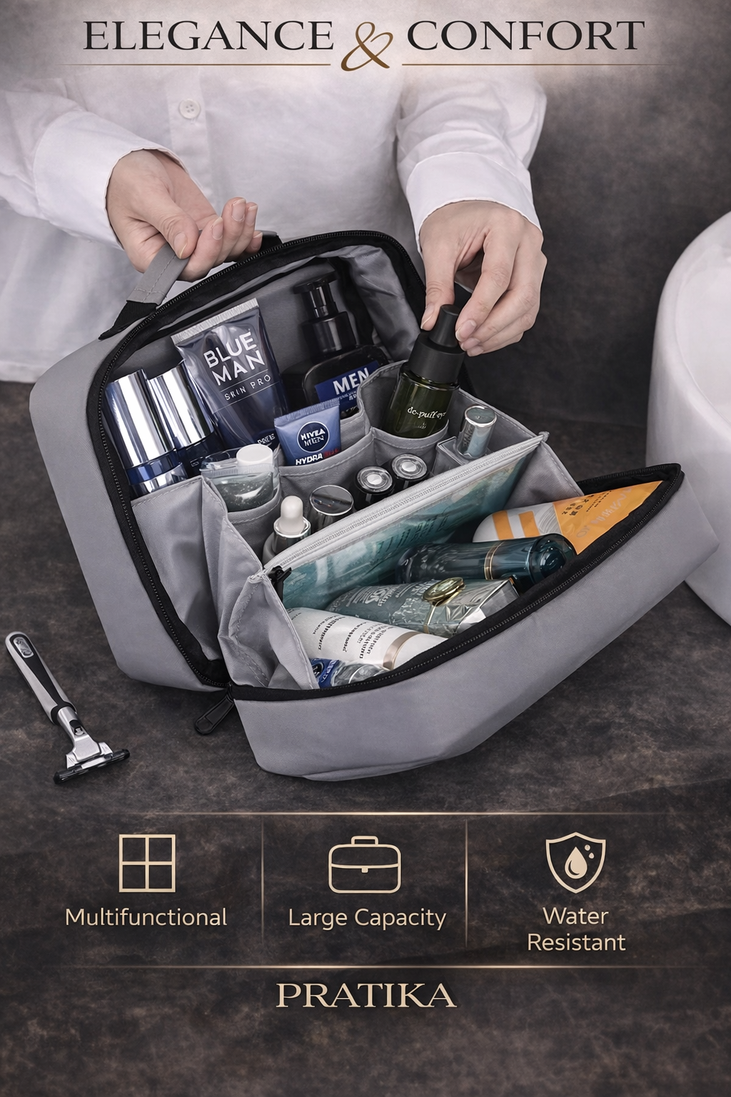 PRATIKA™ HangWash —  Toiletry Bag