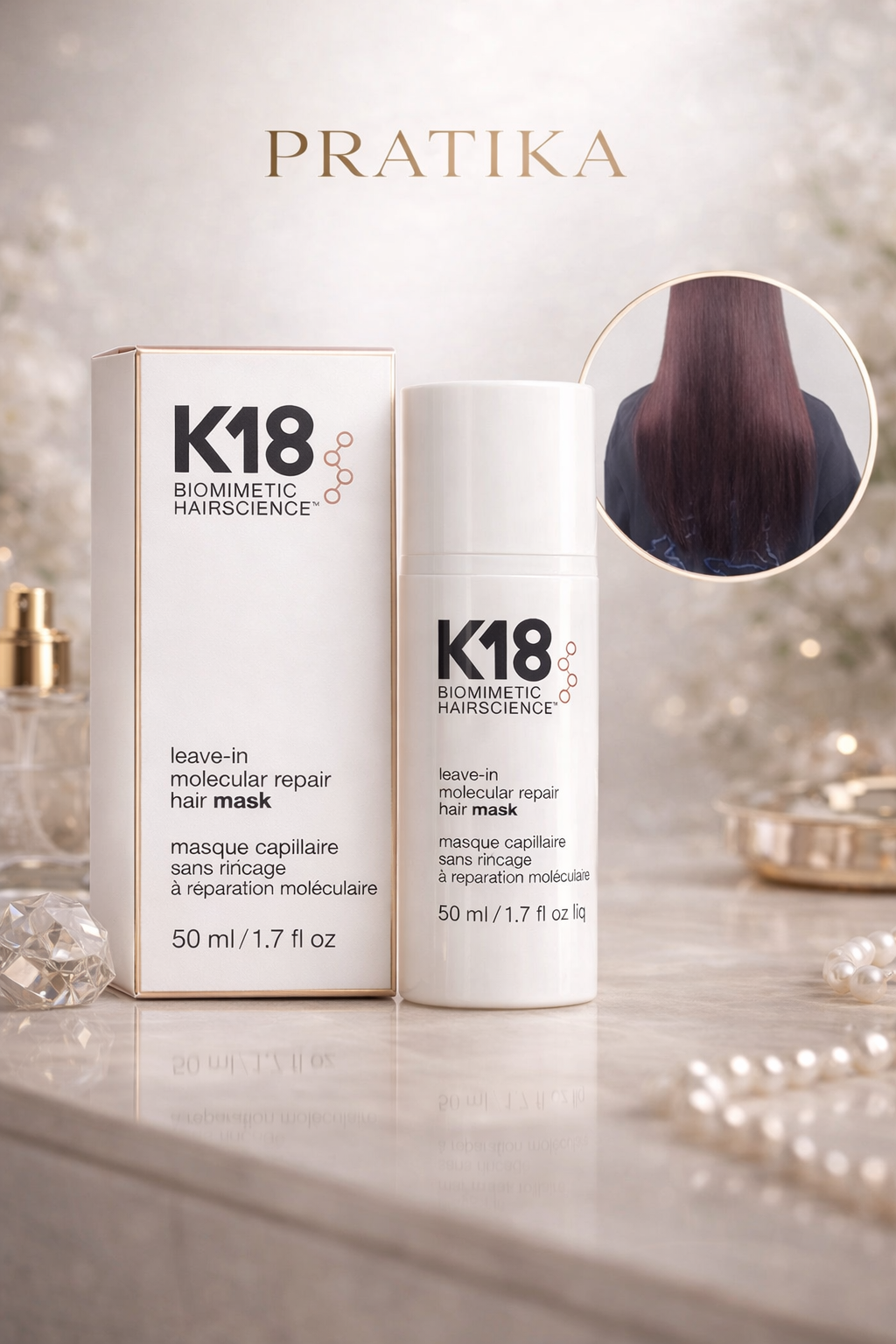 PRATIKA™ Molecular Repair Hair Mask – Keratin Leave-In Treatment